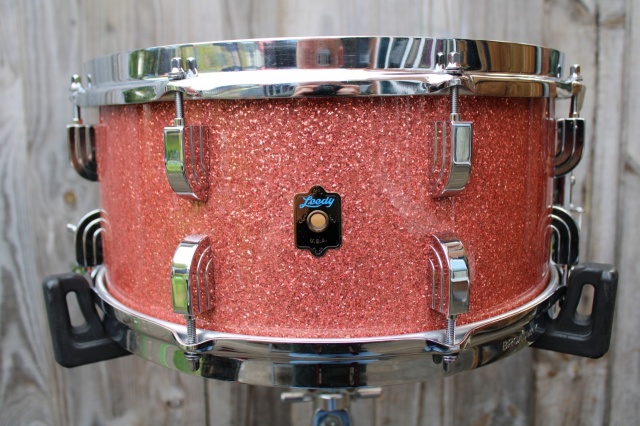 Leedy Re-Issue Broadway Ply Drum in Pink Glass